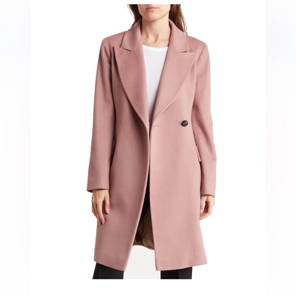 Fleurette 🔥 Cami Double-Breasted Short Wool notch collar  Coat